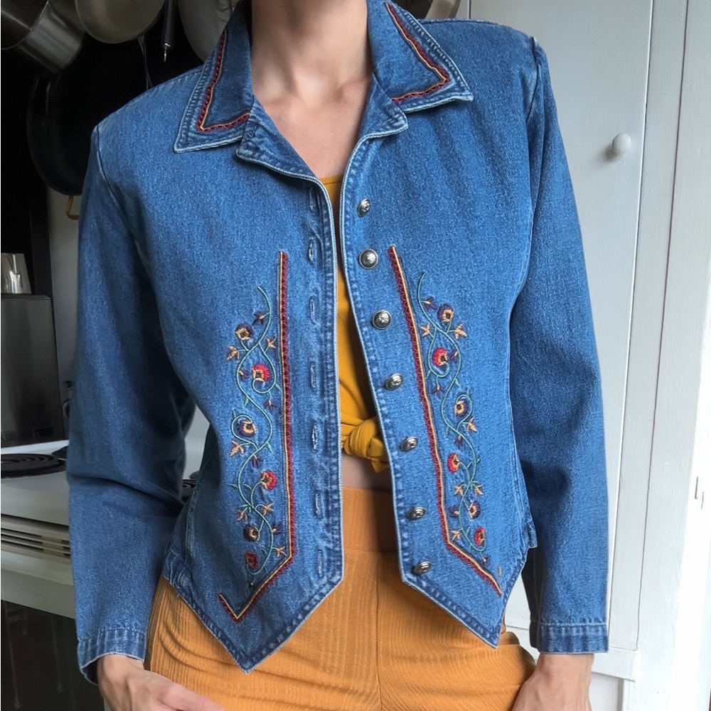 Coastal cowgirl vintage denim jacket